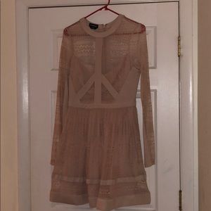 Bebe Long Sleeve, Short Hem Dress